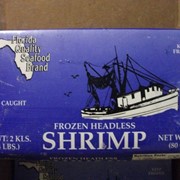 Креветки Rock Shrimp 1/3/64 кг резаные во льду в пластиковых вёдрах