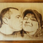 Портрет выжженный по вашему фото фото