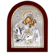 Божией Матери Гликофилусса (сладкое лобзание) Икона Серебряная с позолотой Silver Axion 156 х 190 мм фотография
