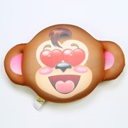 Антистрессовая подушка-плюшка “Смайл обезьяна“ фото