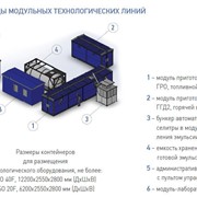 Мобильные модульные технологические линии по производству компонентов эмульсионного ВВ (ММТЛ) фото