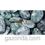 Натуральный камень Зеленая галька мраморная 40-60 мм фотография