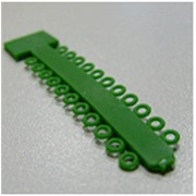 Эластичные лигатуры на прямом модуле 0,12 мм, зеленый *Glenroe* фото