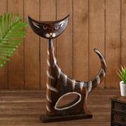 Сувенир дерево “Лунный кот“ 51х37х6 см фото