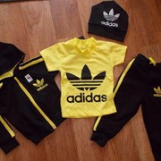 Спортивный костюм для мальчика Adidas желто-черный