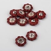 Кнопки пришивные декоративные, d 16 мм, 5 шт, цвет коричневый