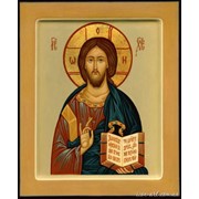 Деревянная икона Иисус Христос Вседержитель фото