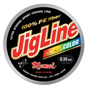 Шнур JigLine Multicolor 0,18 мм, 14,0 кг, 100 м, цветной