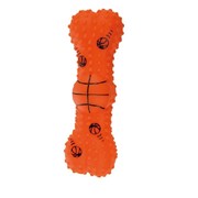 Виниловая игрушка-пищалка Колючая Баскетбольная Кость, 21 см фотография