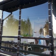 Прозрачные шторы из ПВХ фото