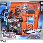 Набор Полиция 2 - (вертолет, мотоцикл, полицейская клетка и вышка) фото