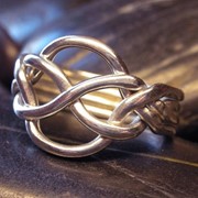 Серебряное кольцо головоломка “Кельтский узел“ от Wickerring фото
