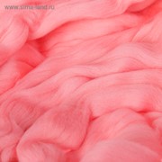 Гребенная лента 100% тонкая мериносовая шерсть 100гр (0160, розовый) фотография
