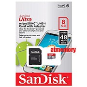 Sandisk Ultra microSDHC Class 10 UHS Class 1 30MB/s 8GB + SD adapter