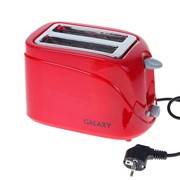 Тостер Galaxy GL 2902, 800 Вт, 6 режимов прожарки, 2 тоста, красный фото
