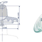 Стеклянный линейный подвесной Изолятор ПС-120Б фотография