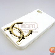 Накладка iPhone 4/4S CHANEL (силикон) белый 70142b
