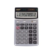 Калькулятор настольный метал. STAFF STF-1612 (175х107мм), 12 разрядов, двойное питание, 250120 фотография
