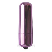 Фиолетовая гладкая вибропуля Erowoman-Eroman - 5,5 см. фотография