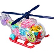 Интерактивный вертолет с шестеренками Gear Helicopter свет + звук фотография