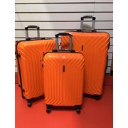 Набор из 3 чемоданов Корона оранжевый фото