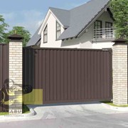 Ворота распашные с ковкой и без. Откатные ворота   фото