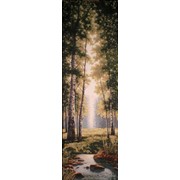 Картины гобеленовые в Чернигове. Зеленый лес 35х115 фотография