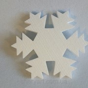 Снежинка из пенопласта d25 cm
