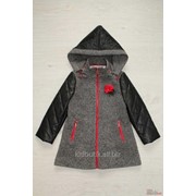 Пальто для девочки комбинированное Bulicca Б16-80(1518) Ч