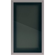 Мебельный фасад Планка Серебро+стекло