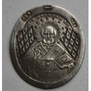 Миниатюрные серебрянные иконы-медальоны