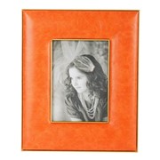 Фоторамка Glasar оранжевая настольная для фотографий размером 10х15см 27x22x1см фото