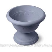 Вазон MARTIKA Колывань d-26см 3,4л серый Пластмасса фото