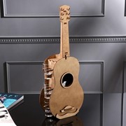 Мини-бар деревянный “Гитара“, 34х20х6 см, светлый фотография