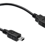 Кабель Buro OTG_MINI USB A(f) mini USB B (m) 0.2м черный фото