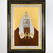 Гравюра Портрет Алексия II, Иконы в багетной рамке фото