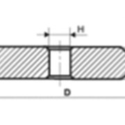 Шлифовальный круг плоский с двухсторонним коническим профилем формы 14ЕЕ1
