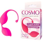 Вагинальные шарики Cosmo розовые 11 см фото