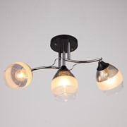 Люстра 4861/3 3х60W Е27 черный/хром/белый фото