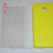 Крышка задняя желтая для Nokia Lumia 630 | 635 | 636 | 638 + ПЛЕНКА В ПОДАРОК 4747 фотография