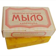Мыло натуральное Календула (крымское) Мыло твердое туалетное 82г фотография