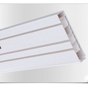 Потолочный пластиковый карниз Тройной 1,5м; 2,1м; 2,5м; 3,0м; 3,5м фото