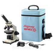 Микроскоп школьный Эврика 40x-1280x в текстильном кейсе фотография