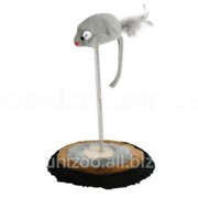 Игрушка для кошки Мышь на пружине Trixie 15х22 см