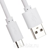 USB кабель «LP» Micro USB 2 метра (коробка/белый) фотография