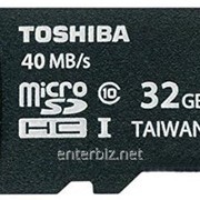 Карта памяти MicroSDHC 32GB UHS-I Toshiba Experia + SD-adapter (THN-M301R0320EA) фотография