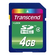 4Gb Transcend карта памяти SDHC, Class 4, TS4GSDHC4 фотография