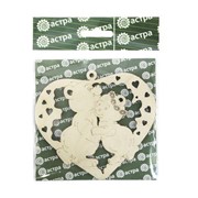 Деревянная заготовка Астра L-454 сердце 10*11см. фото