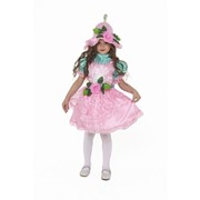 Карнавальный костюм “Дюймовочка“, текстиль, платье, шапка-колокольчик, р.32, рост 122 см фото