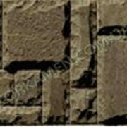 Плитка рустованная (сколотая) из натурального камня песчаника для облицовки стен Плато 3, код Сз36 фото